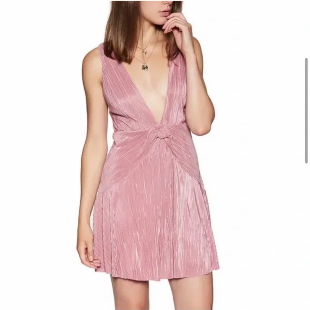 Free people pleated mini dress